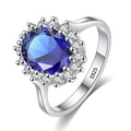 Bague Bleu Royal ARGENTEA – Argent 925 et zircon bleu ovale