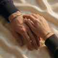Bracelet Couple Matching Nœud – Bijoux Assortis Doré & Argenté