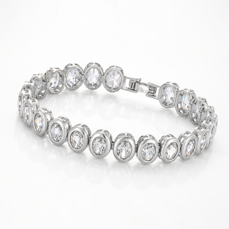 Bracelet Tennis Argenté 925 – Bijou Brillant en Zircon Cubique