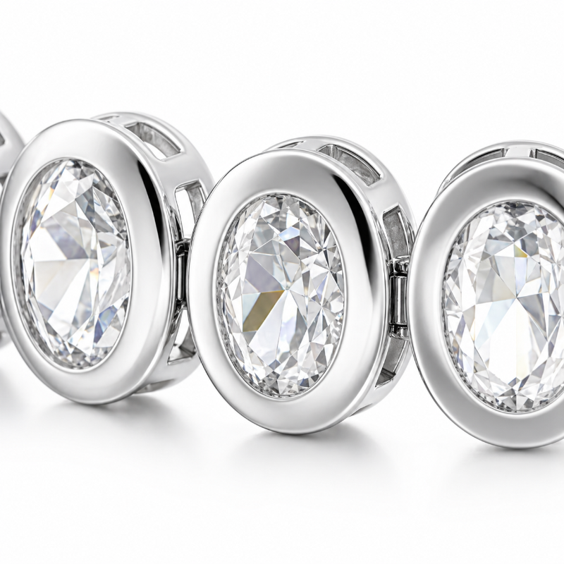 Bracelet Tennis Argenté 925 – Bijou Brillant en Zircon Cubique