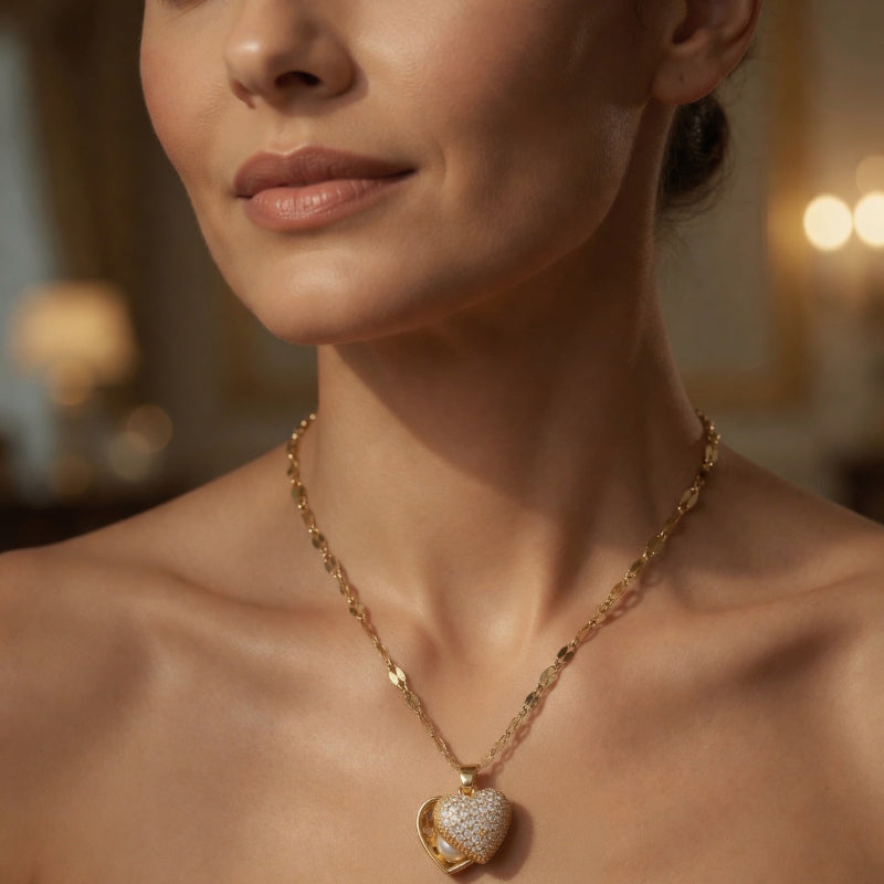 Collier Cœur Maman Doré – Cadeau Fête des Mères