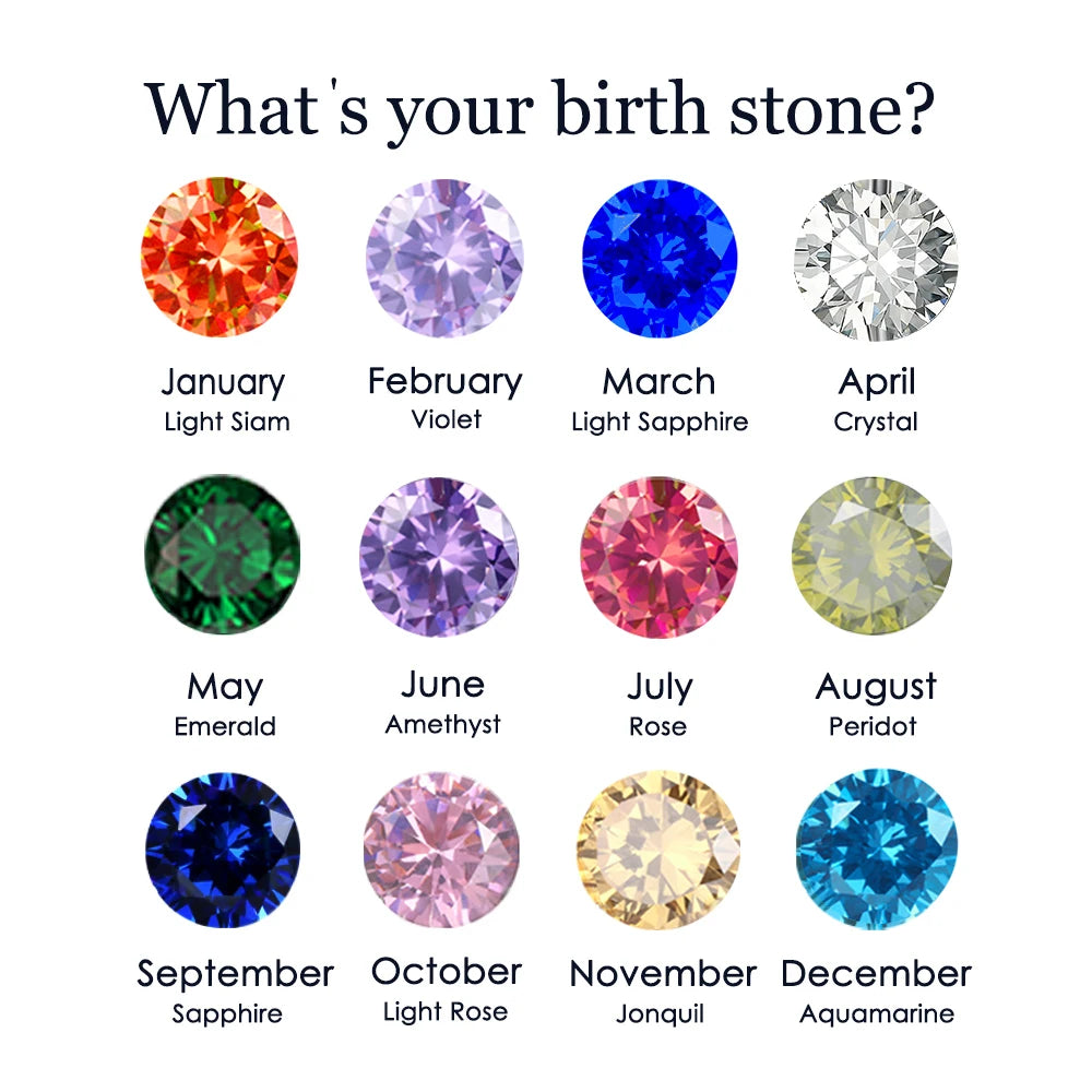 Bague Pierre de Naissance en Zircone Dorée en Acier Inoxydable | Bijou Personnalisé Femme | Argentéa