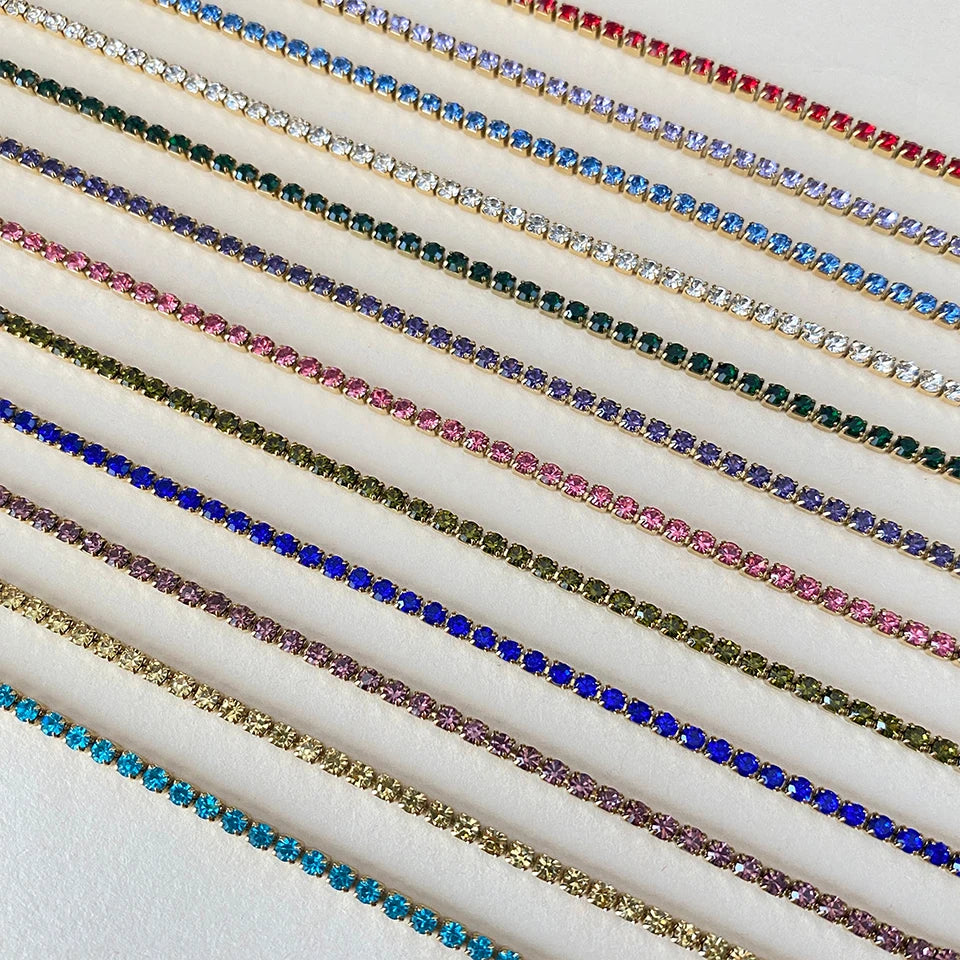 Bracelet Doré en Acier Inoxydable avec Zircone Coloré | Argentéa