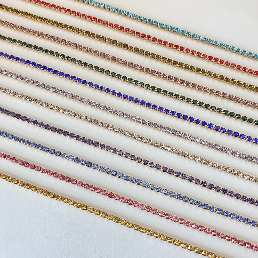 Collier Cristal Doré en Acier Inoxydable | Argentéa