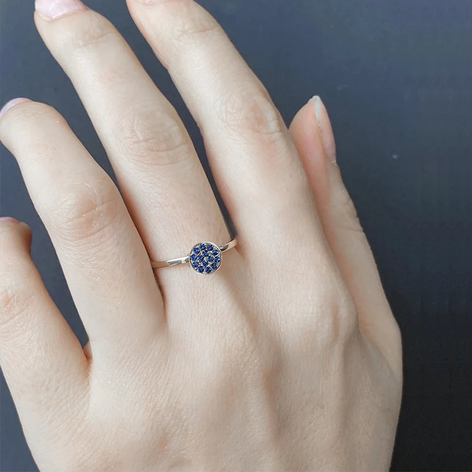 Bague Pierre de Naissance en Zircone Dorée en Acier Inoxydable | Bijou Personnalisé Femme | Argentéa