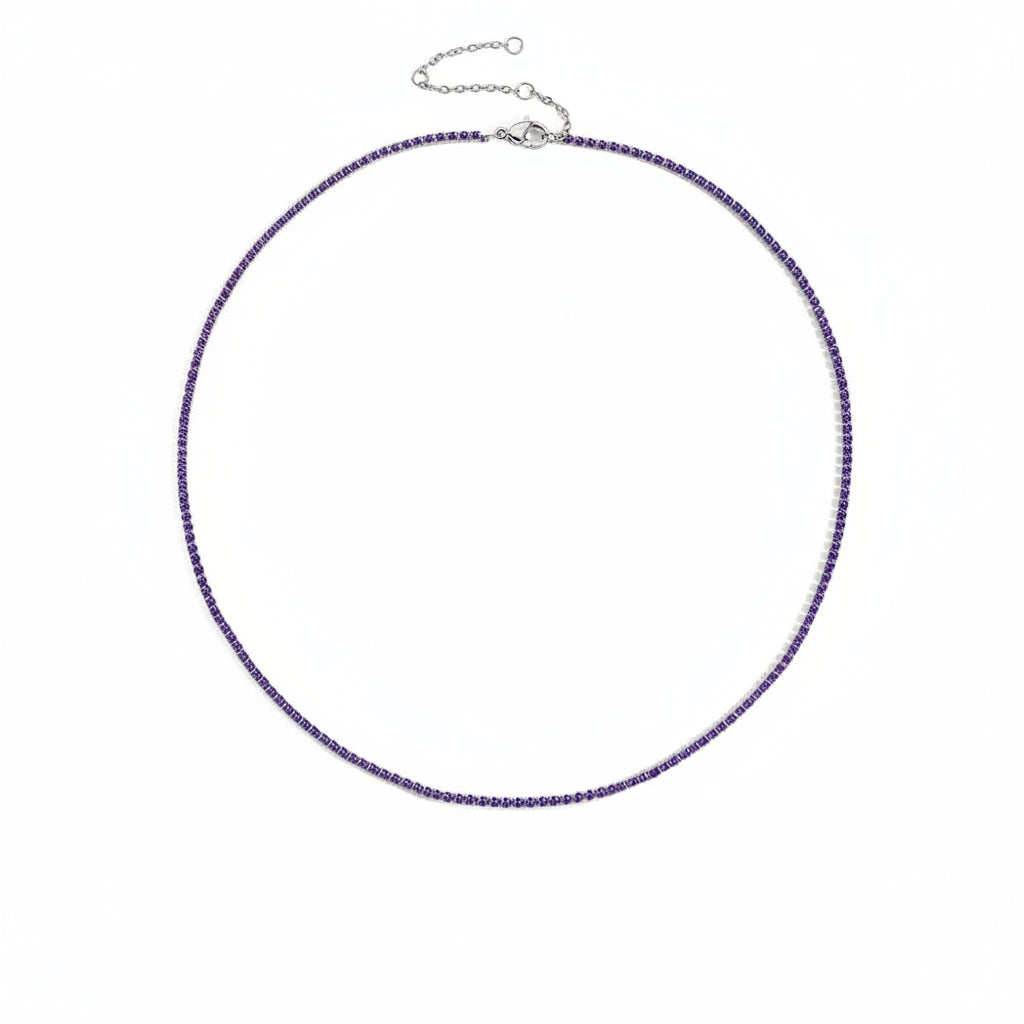 Collier Cristal Doré en Acier Inoxydable | Argentéa