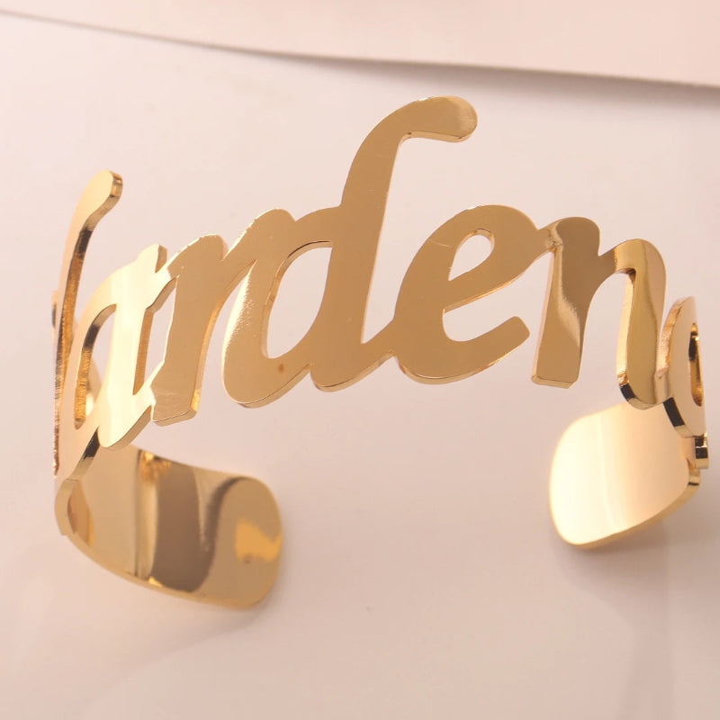 Bracelet personnalisé avec nom pour femme - Bijou en or, argent, rose gold
