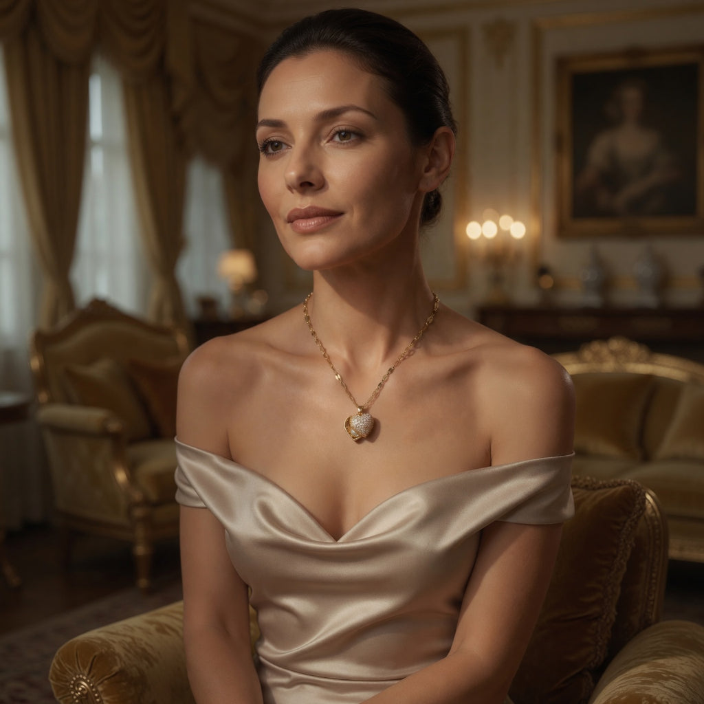 Collier Cœur Maman Doré – Cadeau Fête des Mères
