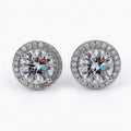 Boucles Éclat Royal ARGENTEA – Zircon Rond Lumineux